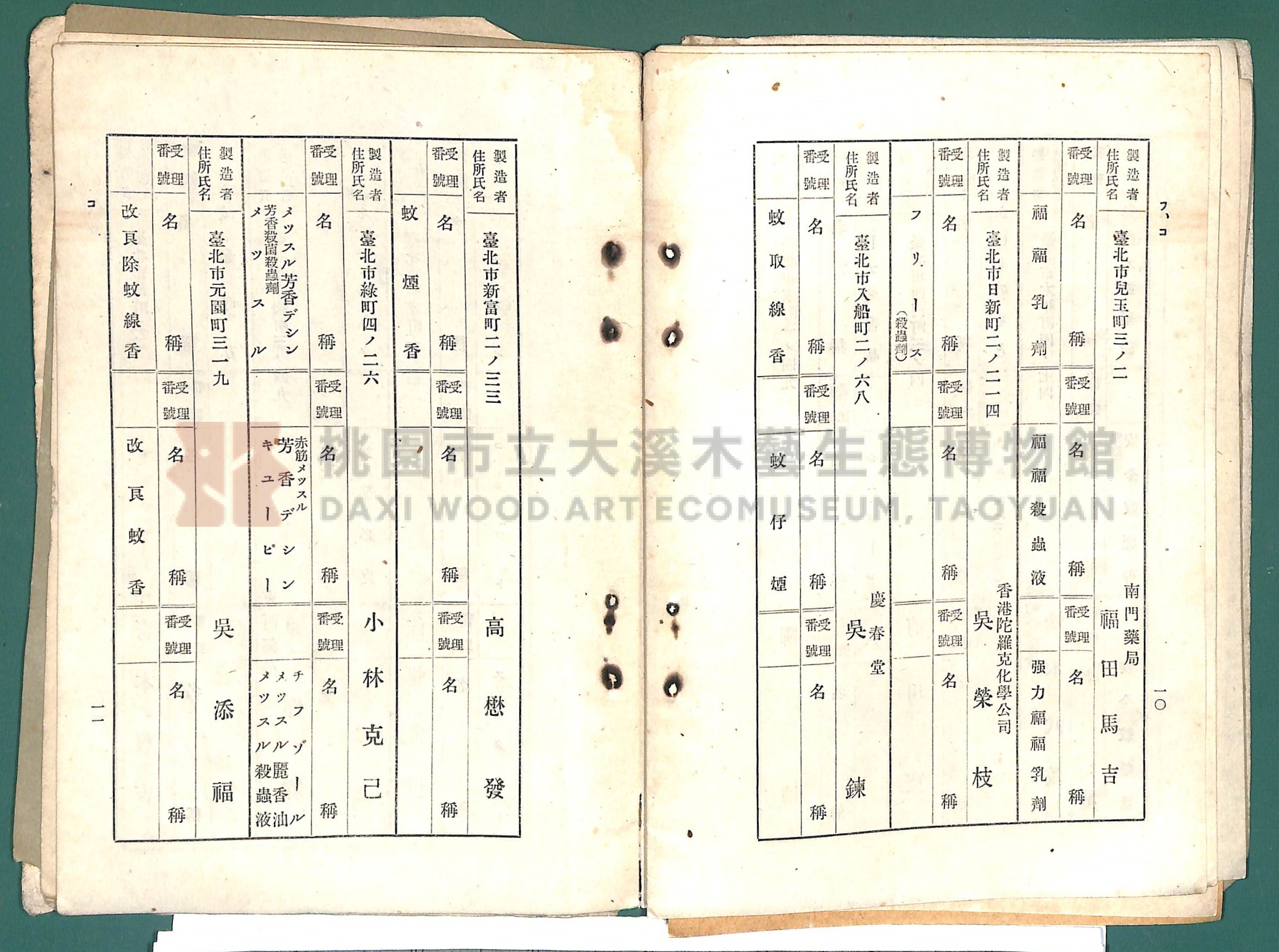 《大嵙崁公學校第一學年通告簿》 (含部分昭和16年藥房藥品名冊)主題的圖片縮圖第14張