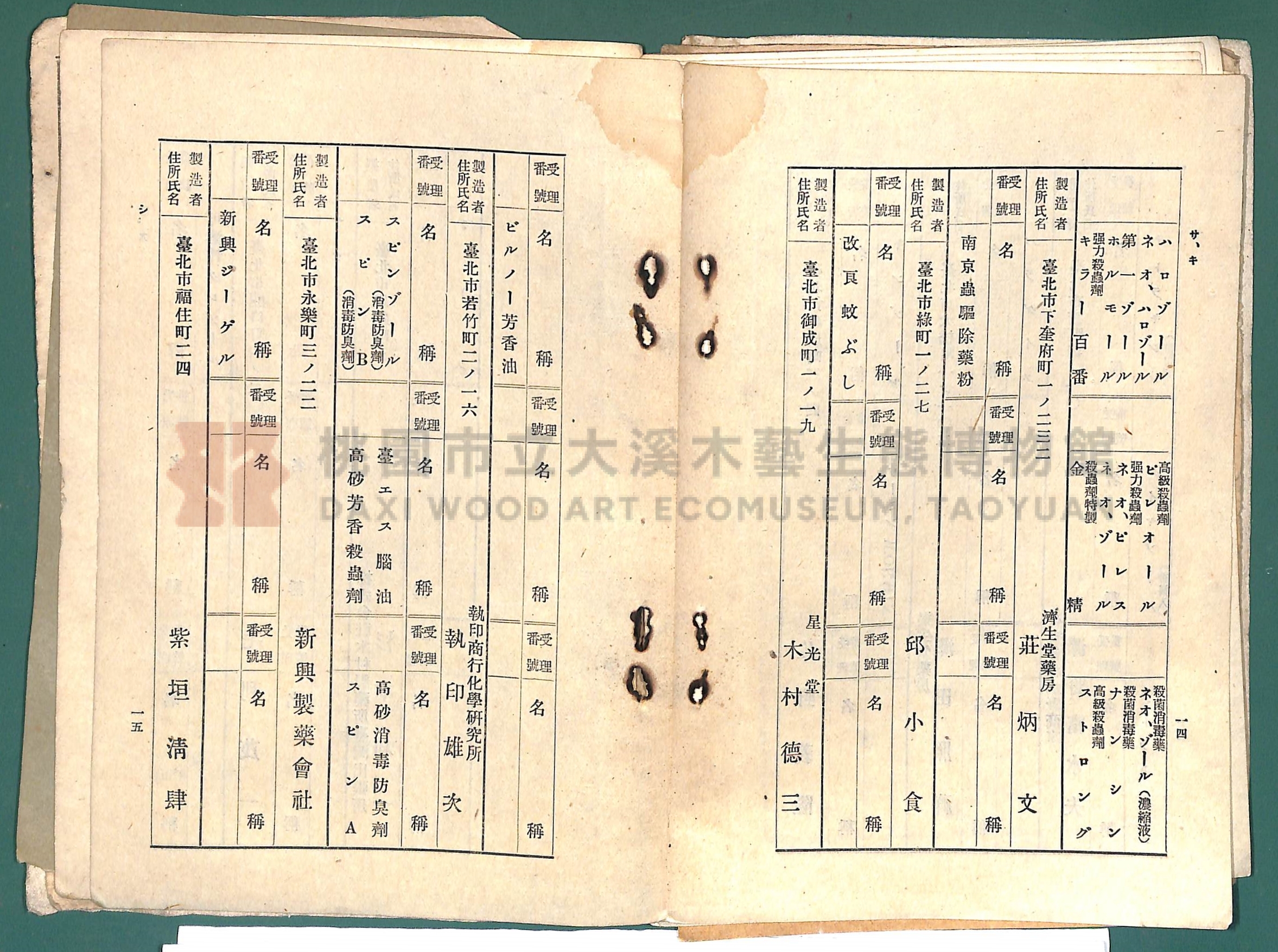 《大嵙崁公學校第一學年通告簿》 (含部分昭和16年藥房藥品名冊)主題的圖片縮圖第16張