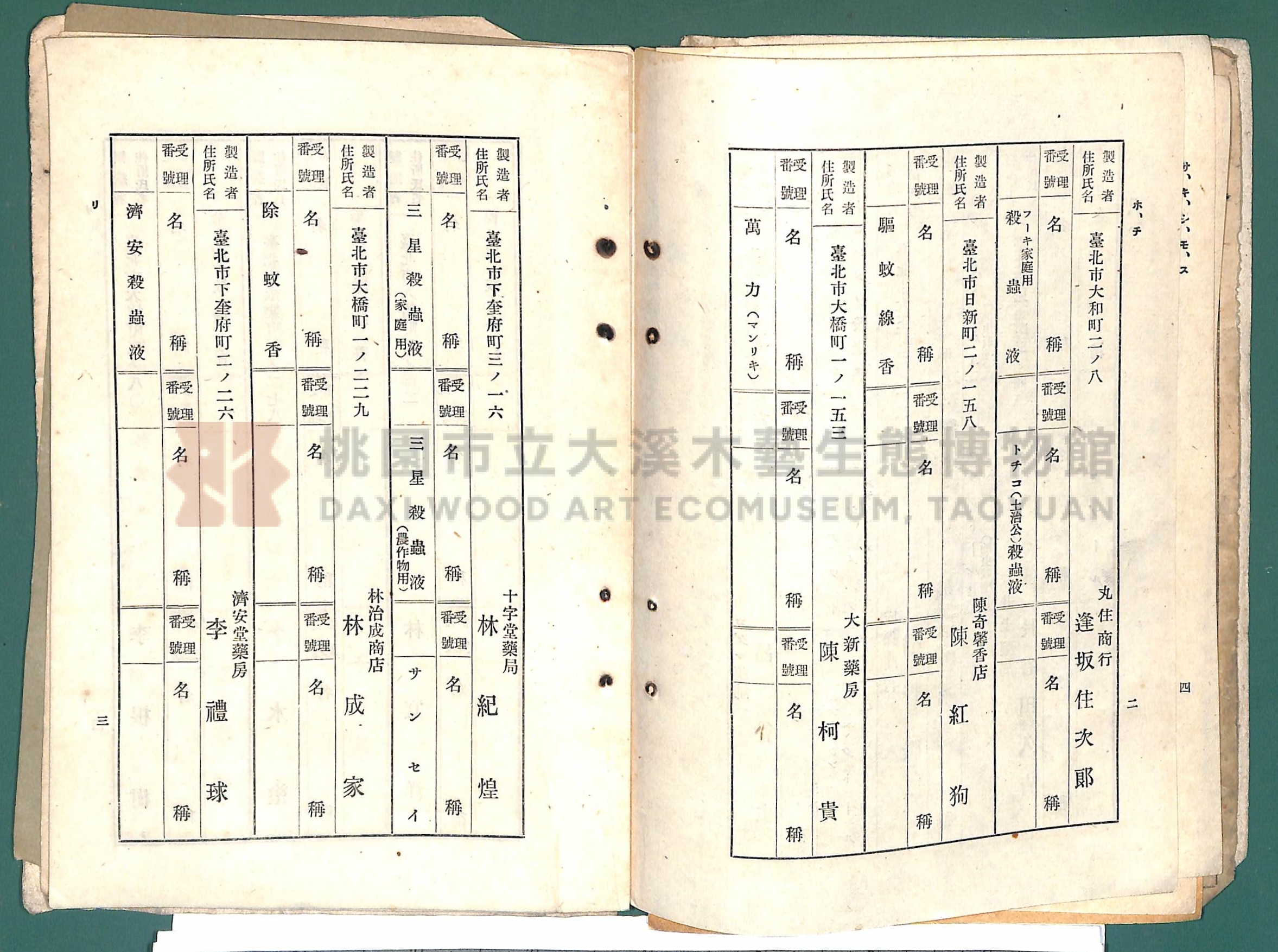 《大嵙崁公學校第一學年通告簿》 (含部分昭和16年藥房藥品名冊)主題的圖片縮圖第10張