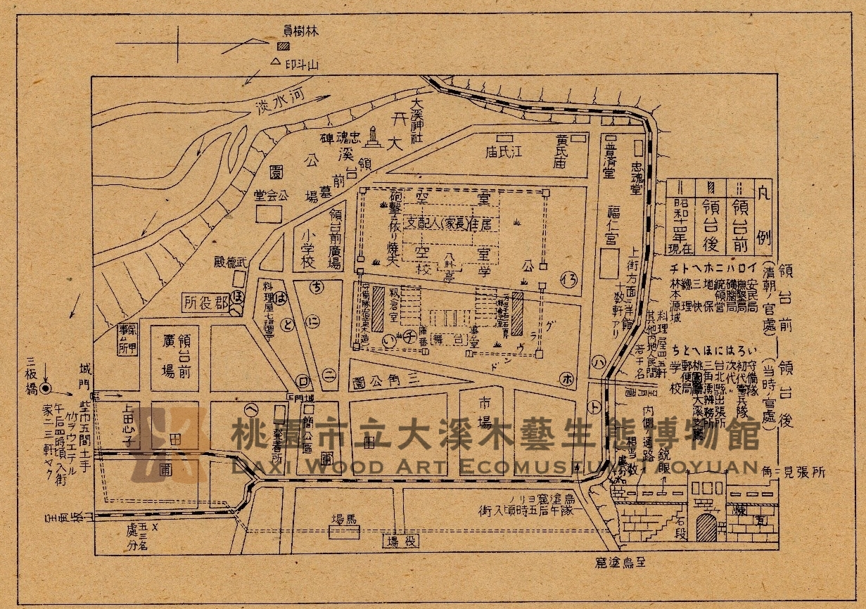 段落敘述相關的圖示說明：本地圖是研究大溪文史重要的材料。